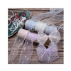 In stock: 5cm iriered laser small circle fishtail yarn ribbon bow hair accessories, shoes, flowers, toys, children's clothing accessories straps Item Picture